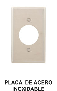 PLACA  DE ACERO INOXIDABLE