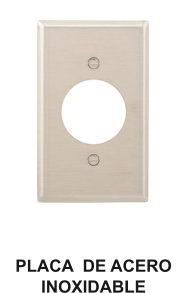 PLACA  DE ACERO INOXIDABLE